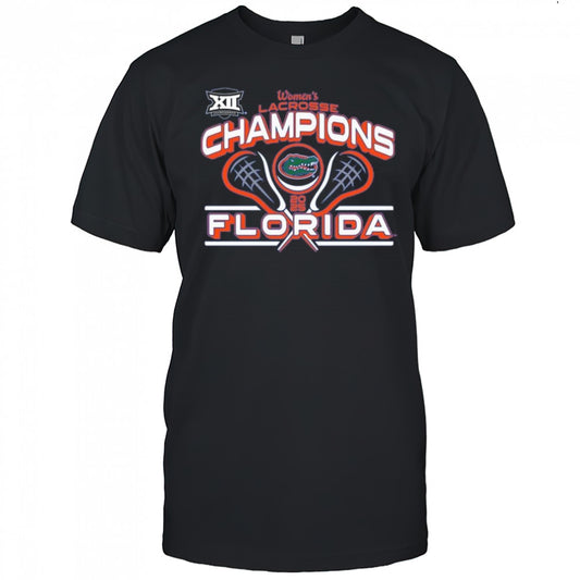 Florida Gators 2025 Big 12 Women’s Lacrosse Conference Tournament Champions Shirt