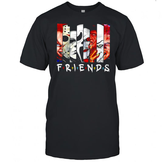 Friends Horror Movie Characters Halloween Parody shirt