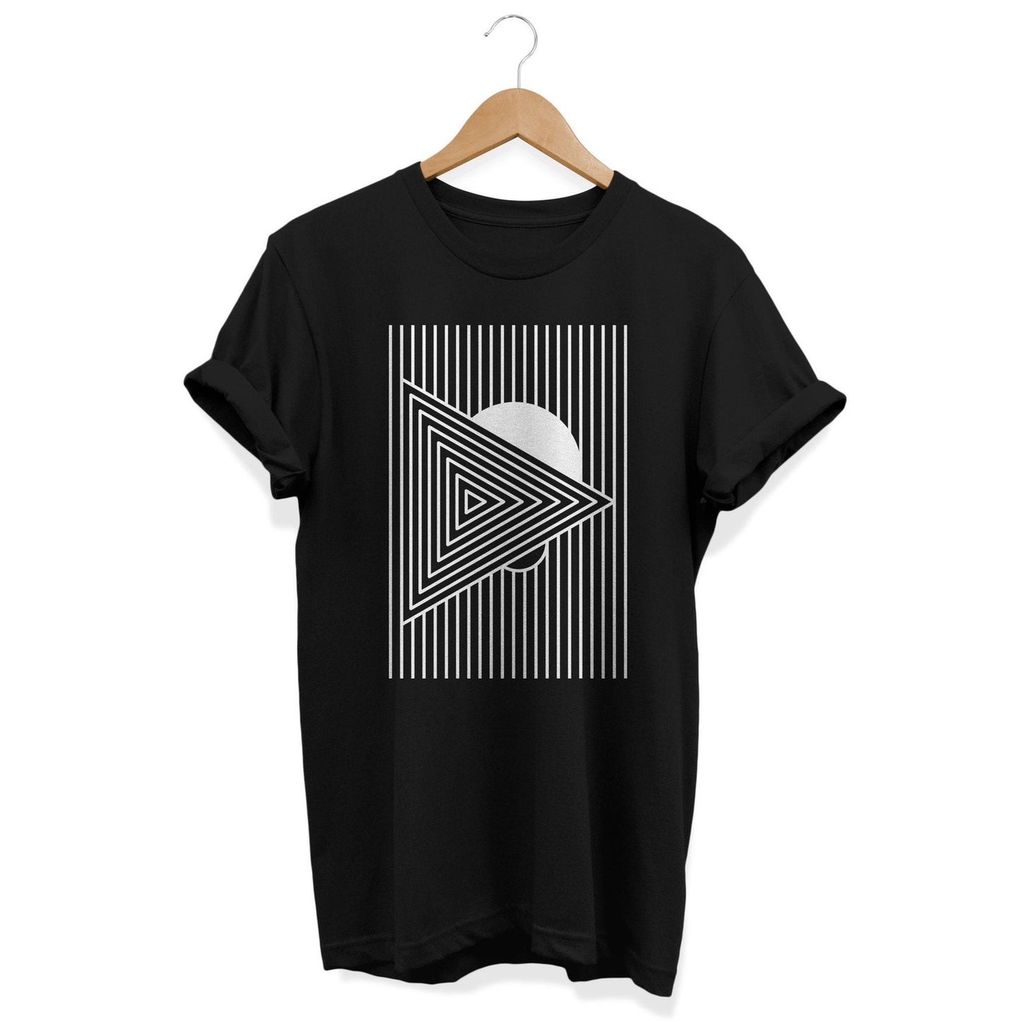 90s Geometric T-Shirt: Abstract Minimalist Art Tee