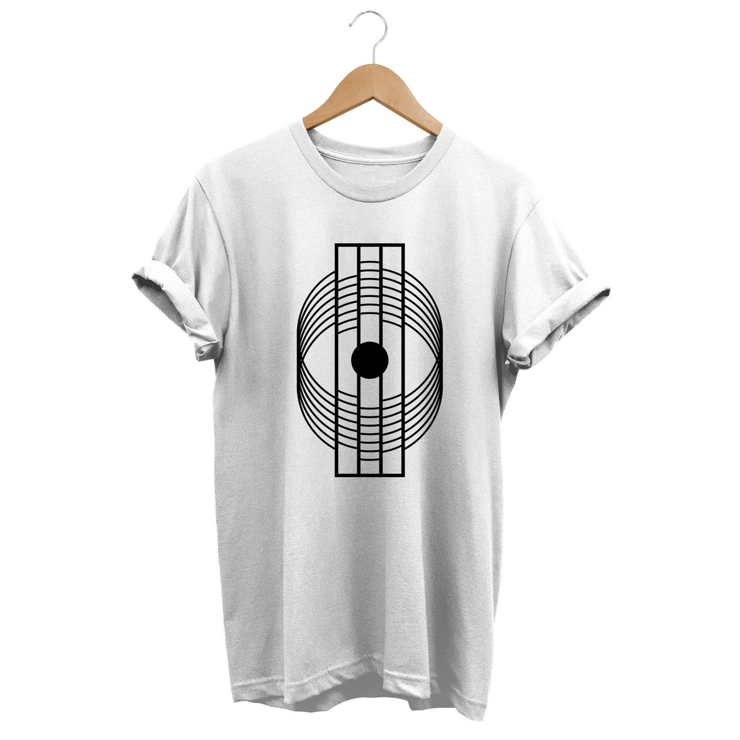 90s Abstract Minimalistic T-shirt, Cool Modern Art Graphic Tee, Artistic Minimalist Clothes, Geometric Aesthetic Clothing