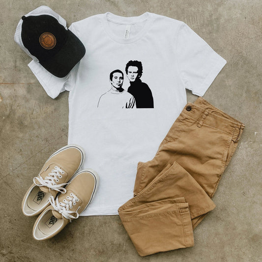 Simon & Garfunkel T-Shirt: Soft Minimalist Folk Music Tee