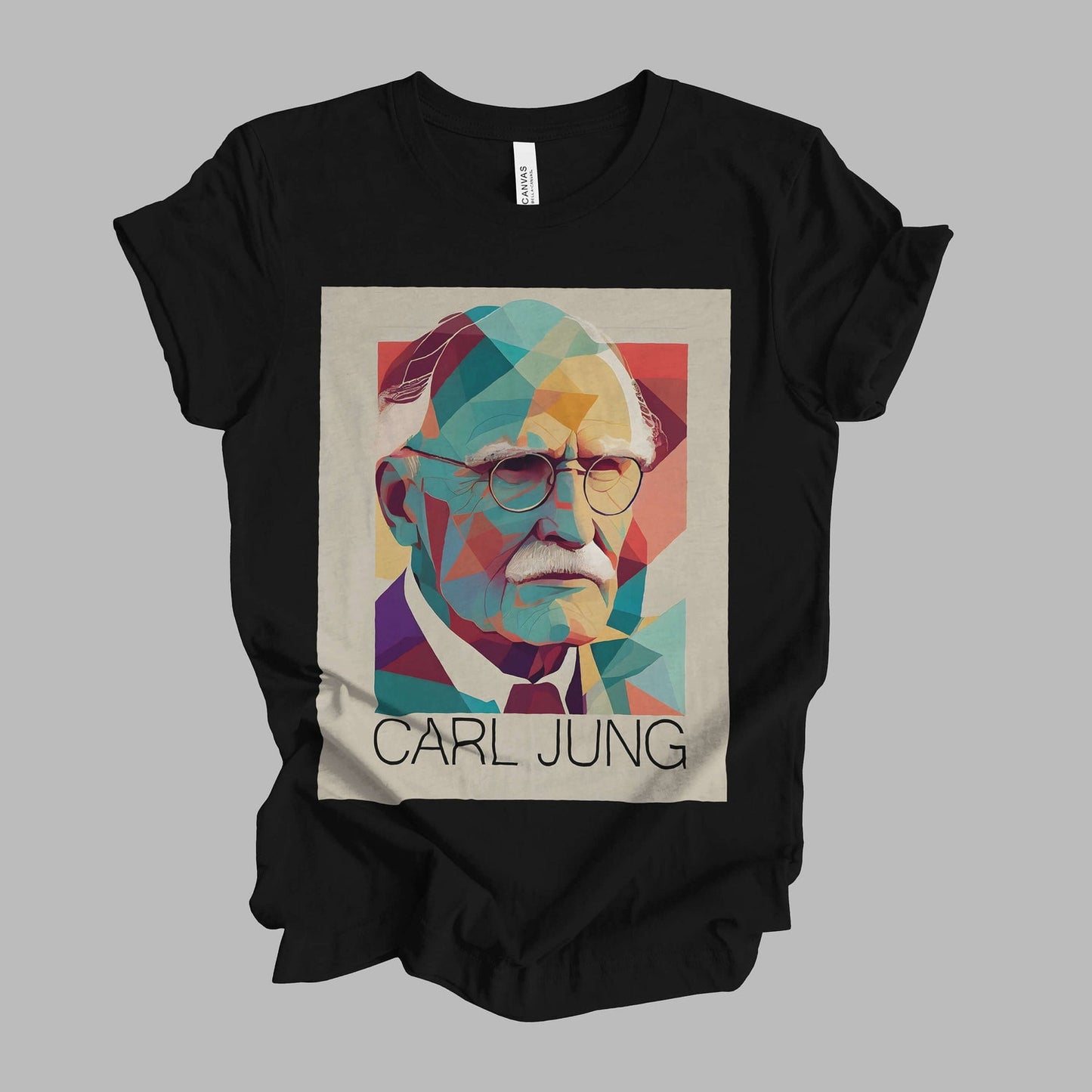 Carl Jung Watercolor Minimalist T-Shirt 2 | Psychology Gift Unisex Tshirt Shirt | Mindspring Retreat