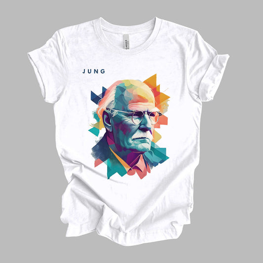 Carl Jung Watercolor Minimalist T-Shirt, Psychology Gift Unisex Tshirt Shirt