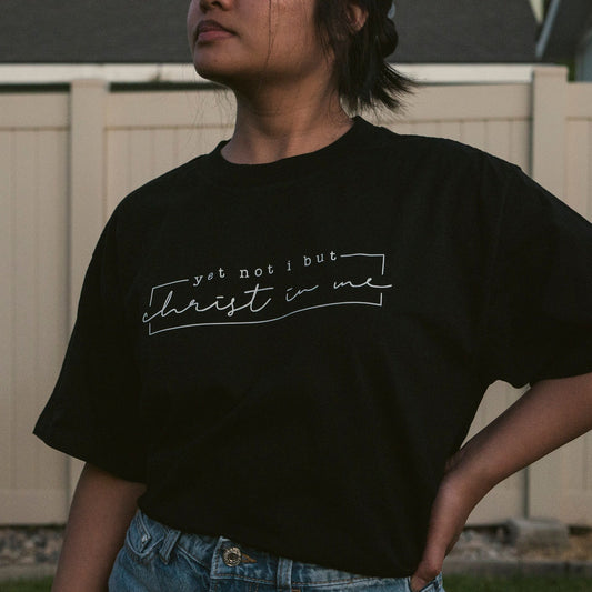 Yet Not I But Christ In Me - Black T-shirt