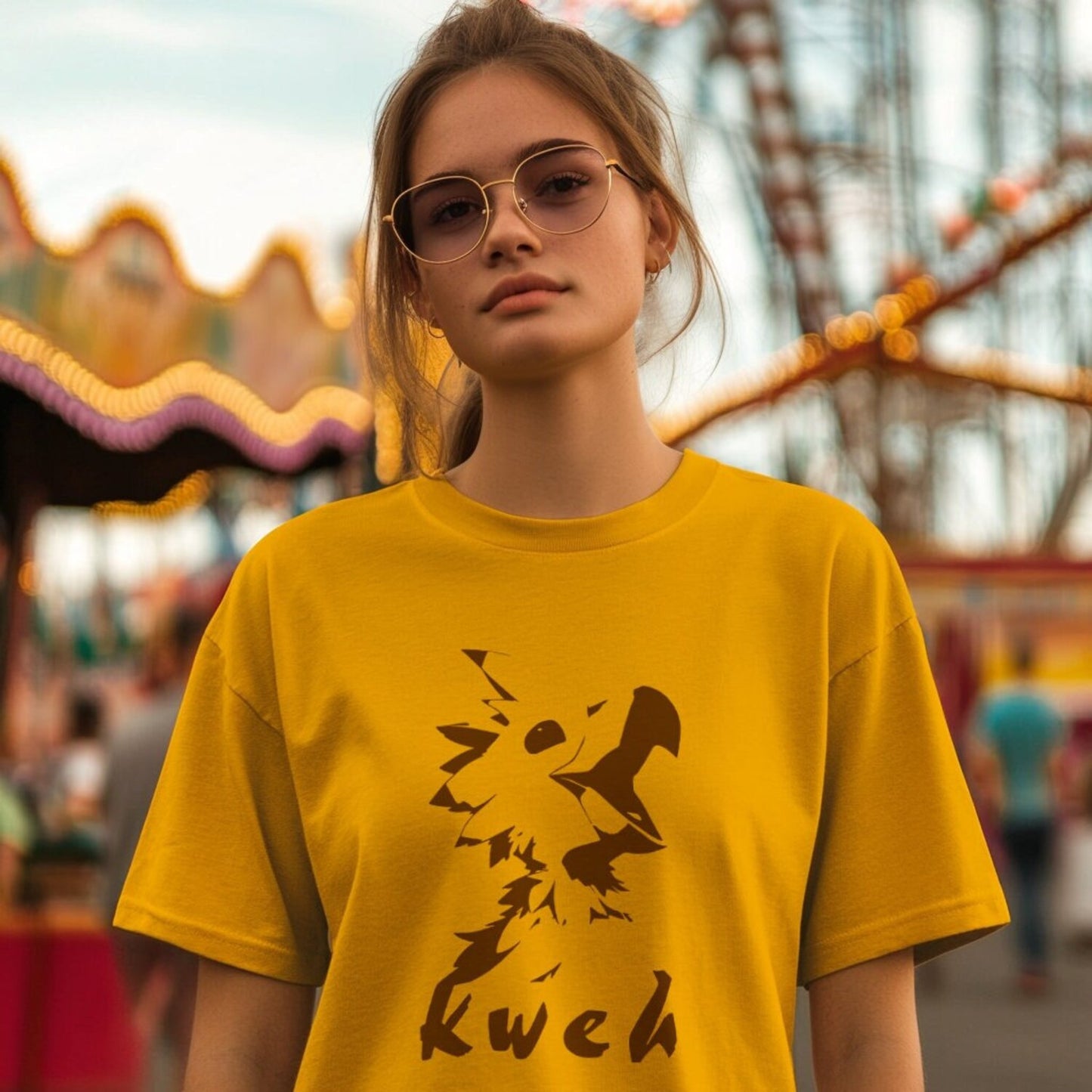 Final Fantasy Chocobo Tee Shirt, Kweh tshirt minimalist ffxiv ffvii ff14 ff7 gift her him dawntrail cloud tifa cute tonberry mount minion