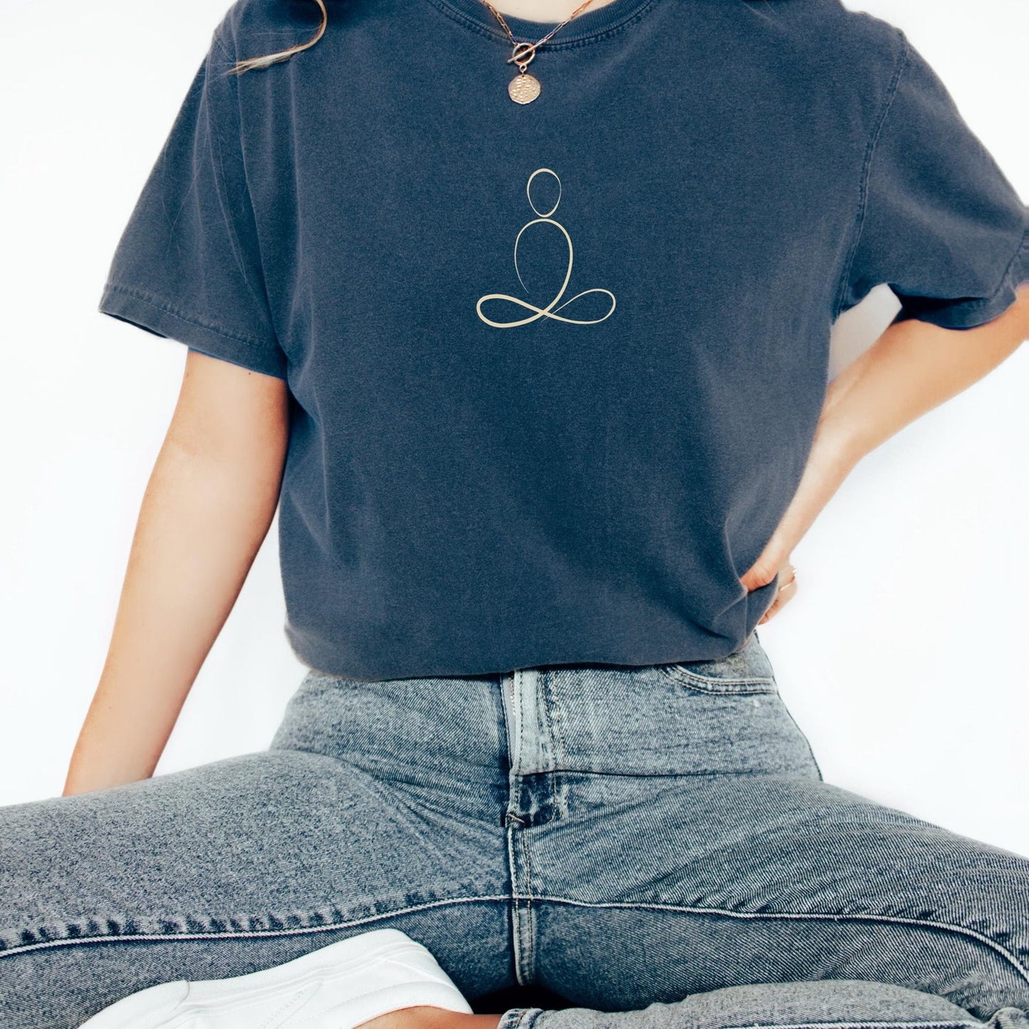 Zen Meditation T-Shirt |  Yoga Wear, Mindfulness Gift, Minimalist Tee, Tshirt for Meditators, Spiritual Tee, Inspirational Gift, Wisdom Wear