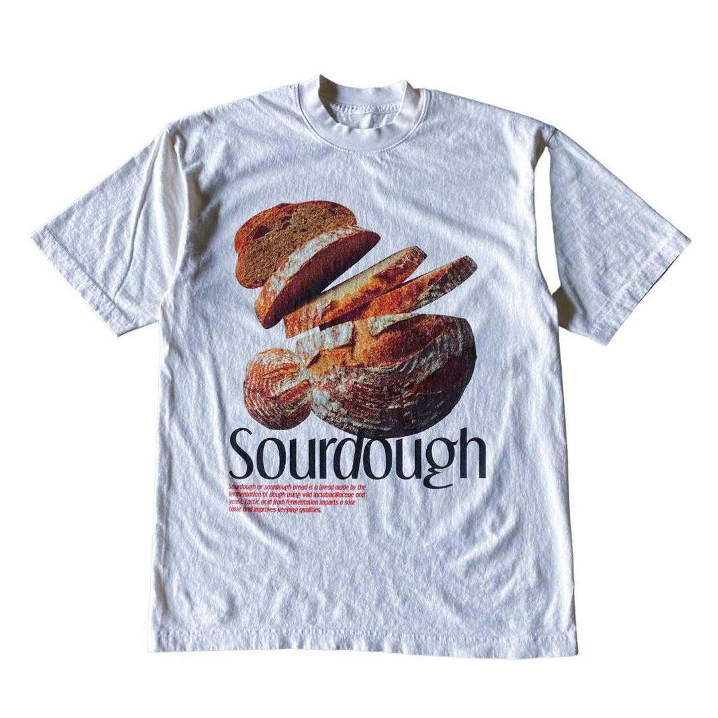Sourdough Graphic Tee, Funny Quirky Unisex T-Shirt, Minimalist Artsy Short Sleeve Casual Top