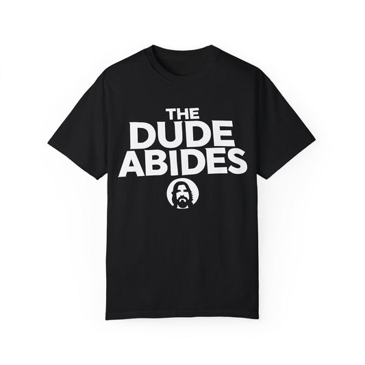 The Dude Abides Minimalist T-Shirt Black & White
