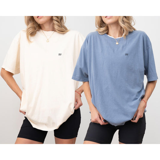 Custom Initials Name Wedding Shirt Minimalist, Unisex Tee, minimal monogram, Minimalist Family Initial Tshirt, Gift for Birthday Anniversary