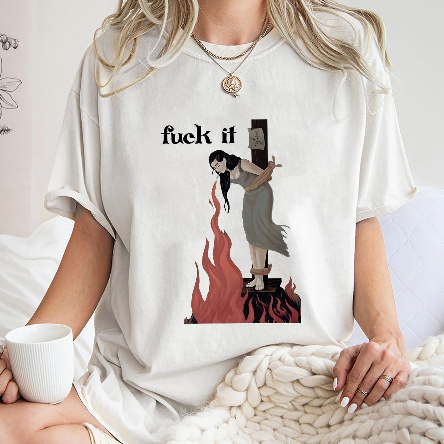 Fuck It Witch Shirt, Trending Unisex Tee Shirt, Unique Shirt Gift, Funny Witch Sweatshirt Hoodie
