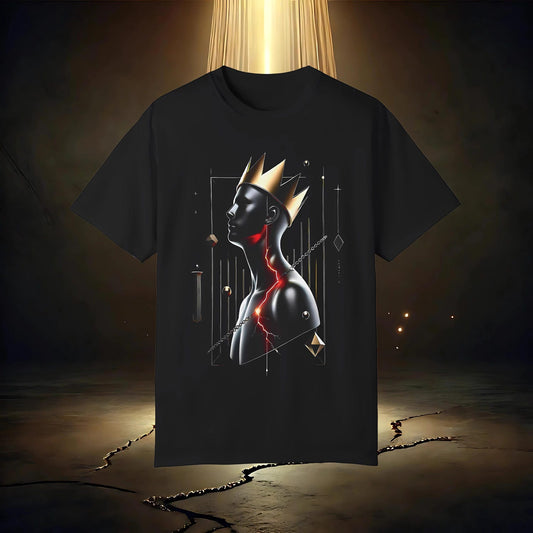 Worn but Crowned – Luxury Minimalist Resilience Shirt, Inner Strength Tee, Symbolic Emotional Apparel