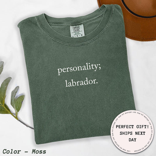 Labrador Minimalist T-Shirt for Dog Lovers, Cute Lab Personality Tee, Perfect Gift for Labrador Owners, Unisex Comfort Fit Shirt