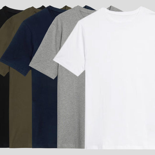 Premium quality Organic 100% Cotton Mens Solid T-shirts, Regular Fit Size S - XL