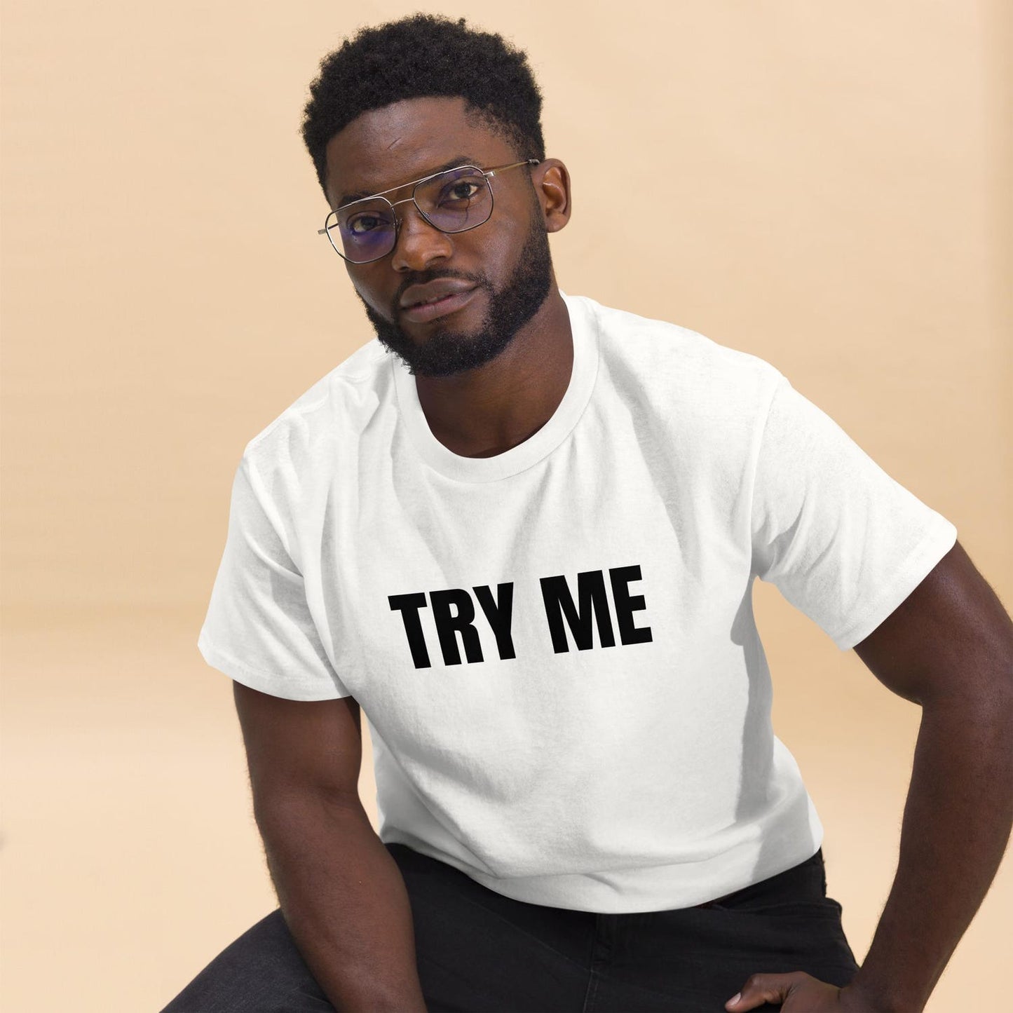 TRY ME - Unisex Minimalist T-Shirt - Bold Statement Tee - 30% OFF!