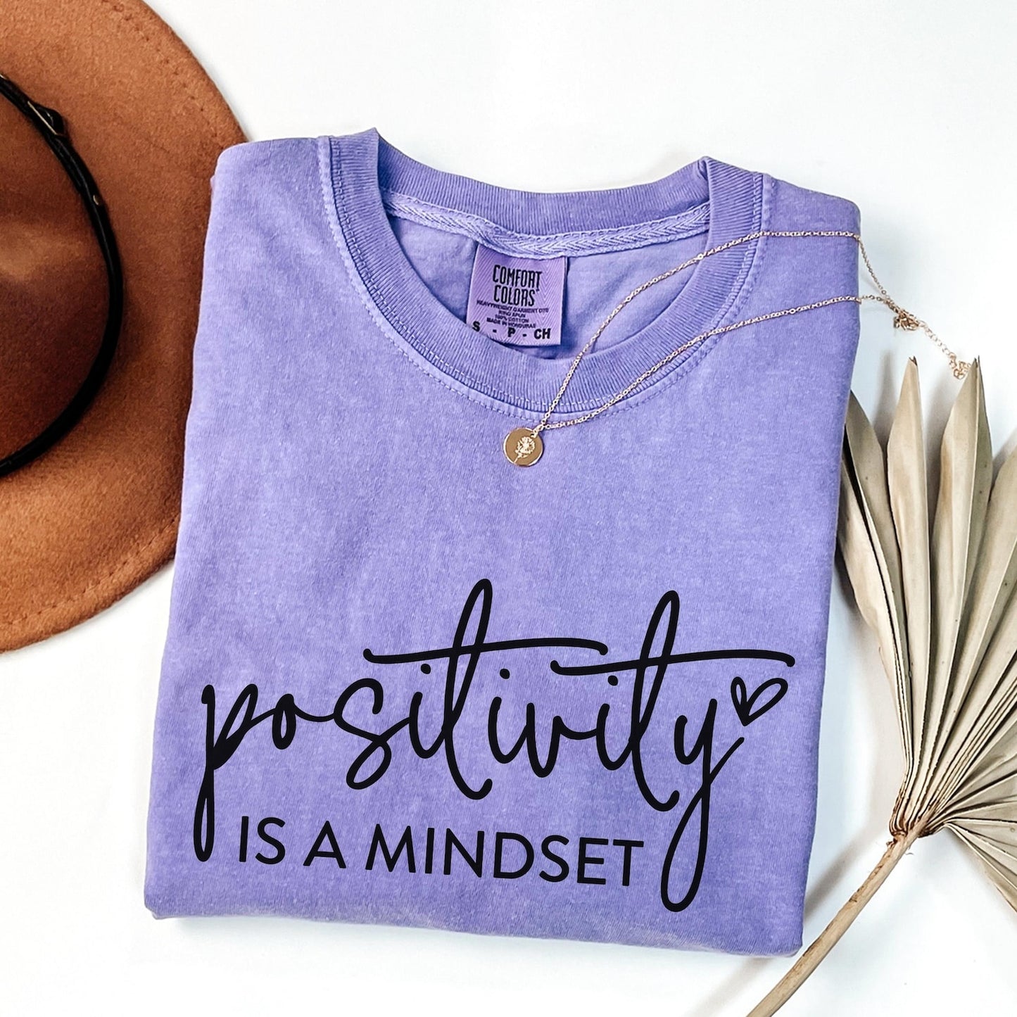 Positivity Is A Mindset Shirt, Inspirational Quote T-Shirt, Motivational Graphic Tee, Positive Thinking Uplifting Gift Tee