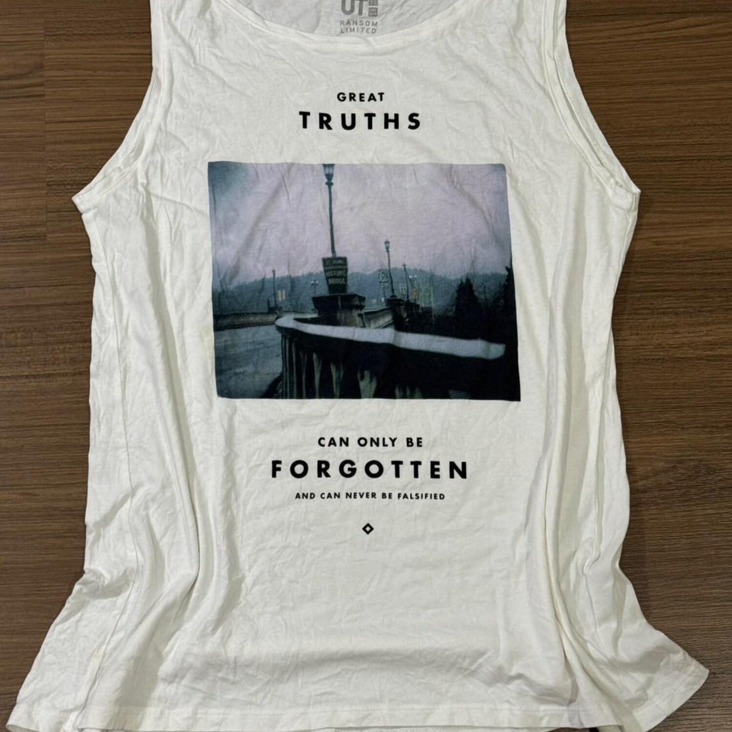 Quote Graphic Print T-Shirt, Minimalist Streetwear Top - Unisex XL