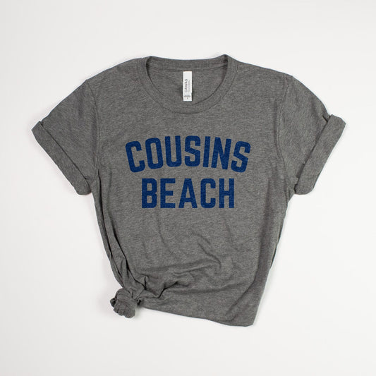 Cousins Beach Graphic Tee, Unisex Jersey Shirt, Simple Minimalist Fandom Top, Subtle Vacation Family T-Shirt, Beach Lover Gift