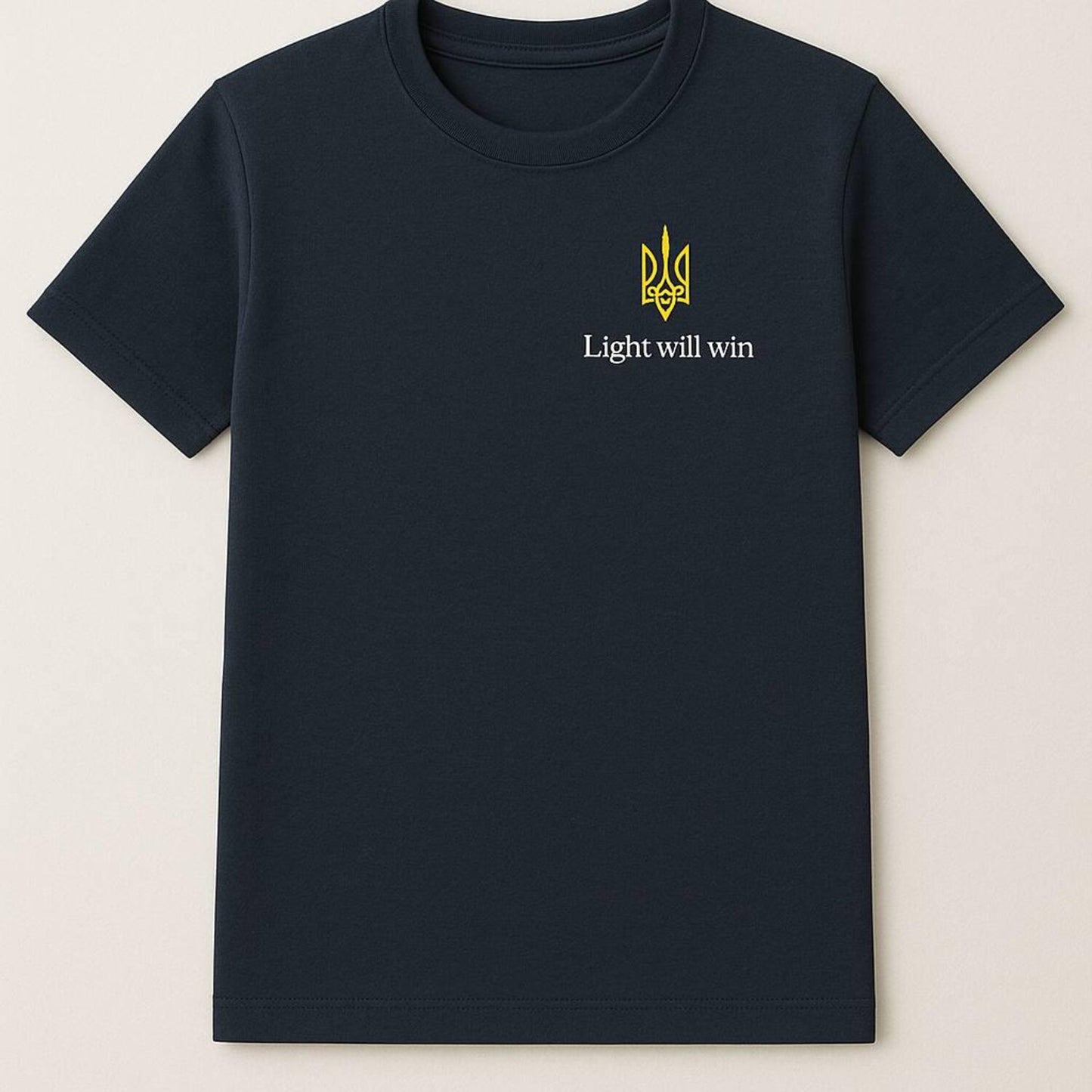 Tshirt,Unisex Cotton T-Shirt “Light will win” – Graphic Tee, Inspirational Quote Shirt, Minimalist Gift for Him & Her, tshirts