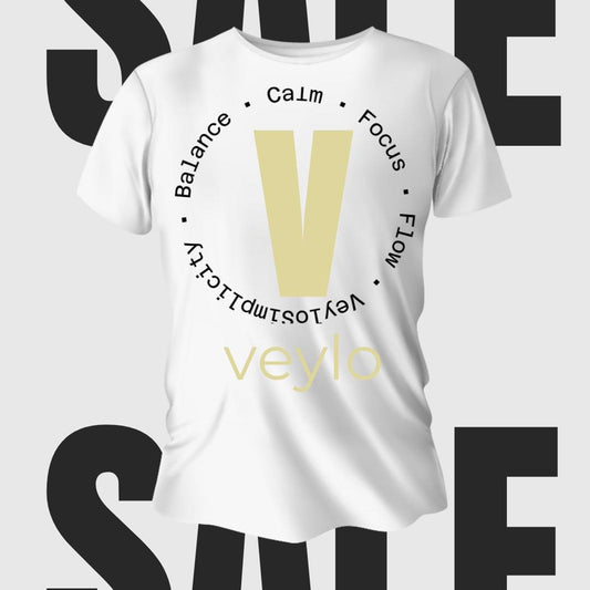Veylo  Mindful Minimalist Unisex T-Shirt  Simplicity  Balance  Calm  Focus  Flow