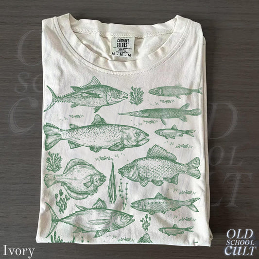 Vintage Fish Tattoo Style T-Shirt, Retro Fisher Shirt, Fish Shirt For Men, Bass T Shirt, Fisher Tee, Bass Lovers, Fisher Gifts, Ocean Shirt