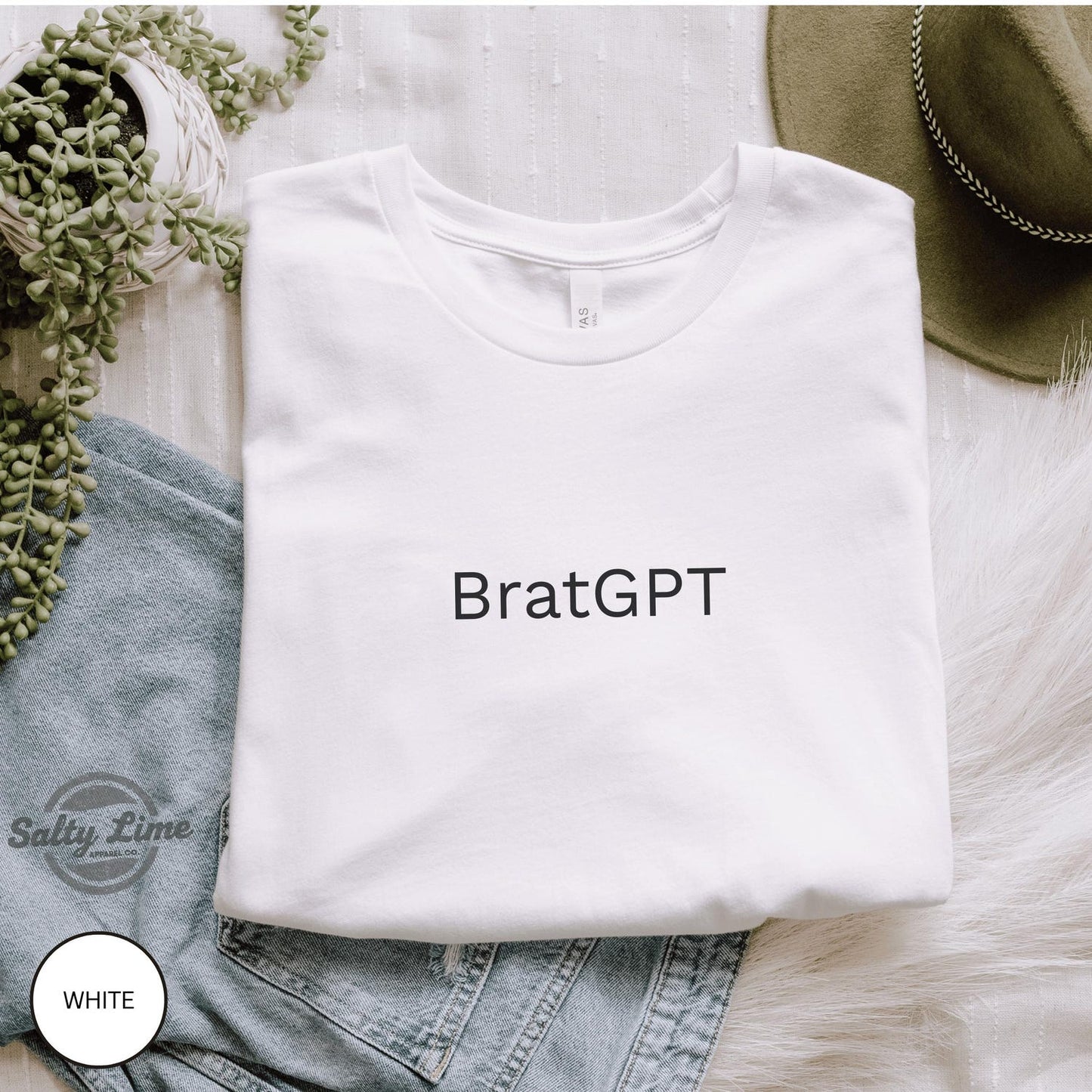 BratGPT Unisex Tee, Funny Minimalist T-Shirt