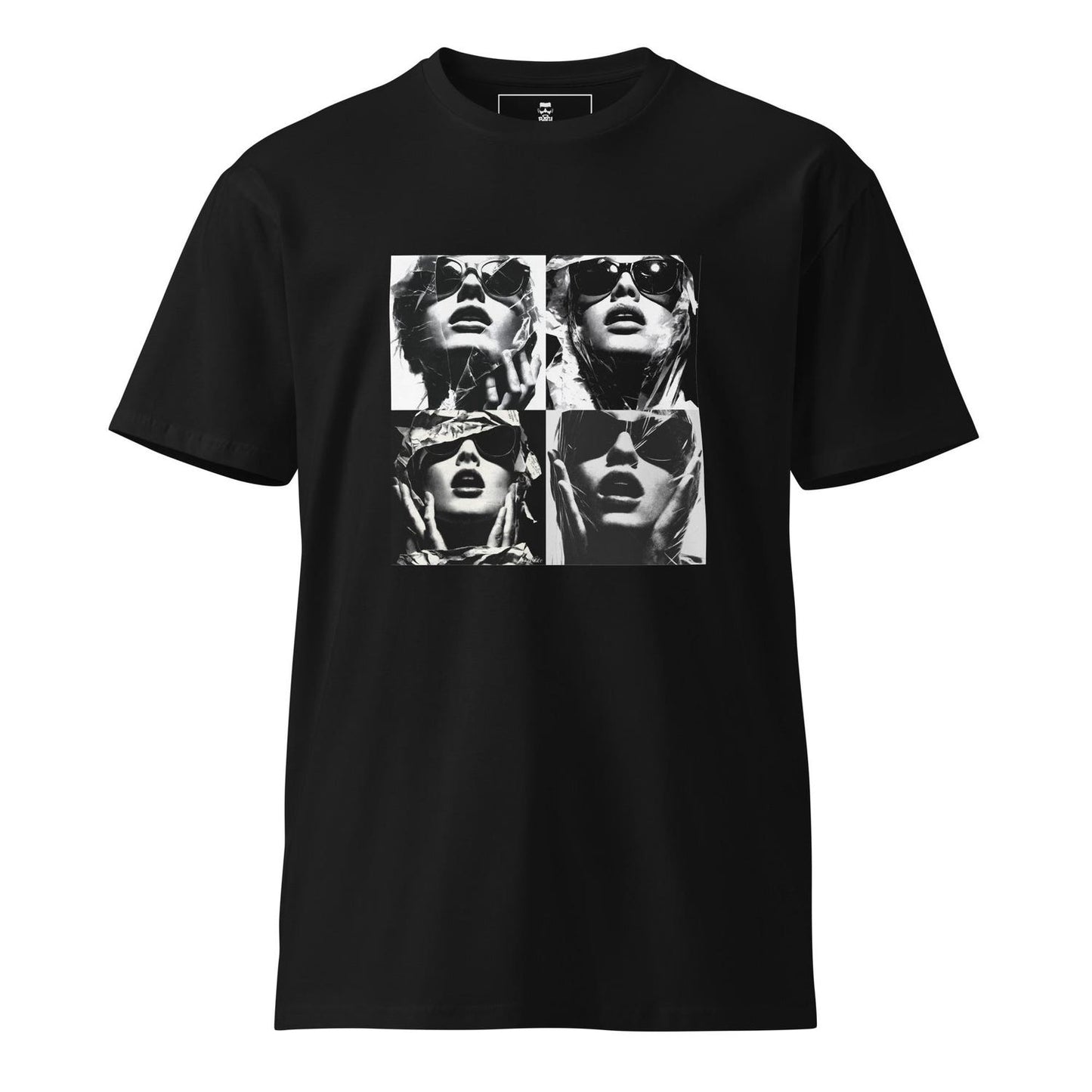 Unisex Graphic T-Shirt, Black Minimalist Streetwear, Bold Artistic Print