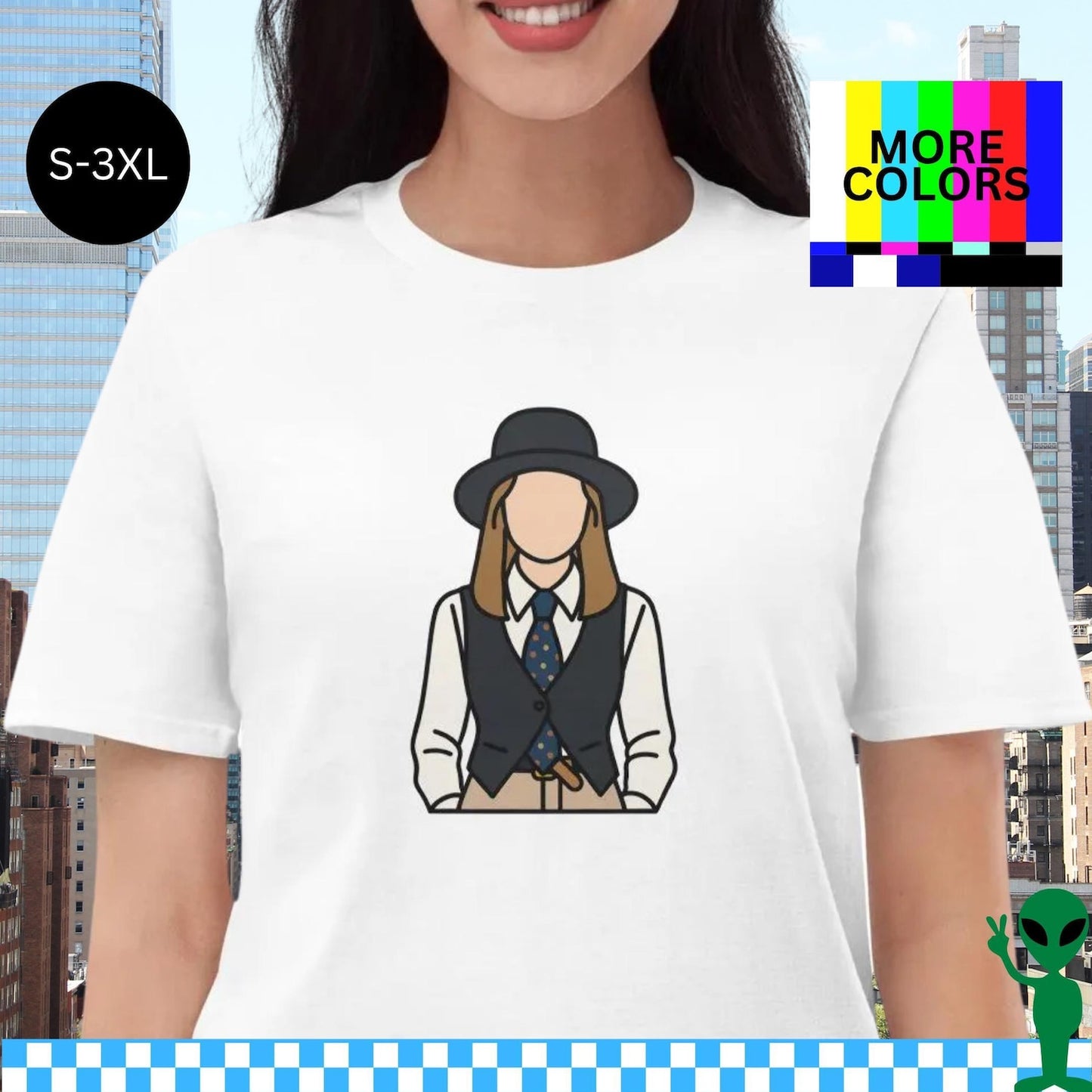 Annie Hall T-Shirt: Diane Keaton Line Art Tribute, 70s Film Style
