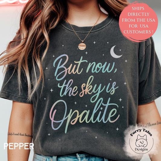 Opalite Showgirl Shirt, But Now The Sky Is Opalite TS Inspired Graphic Tee, Dancing In The Lightening, Comfort Colors Youth Adult Shirt