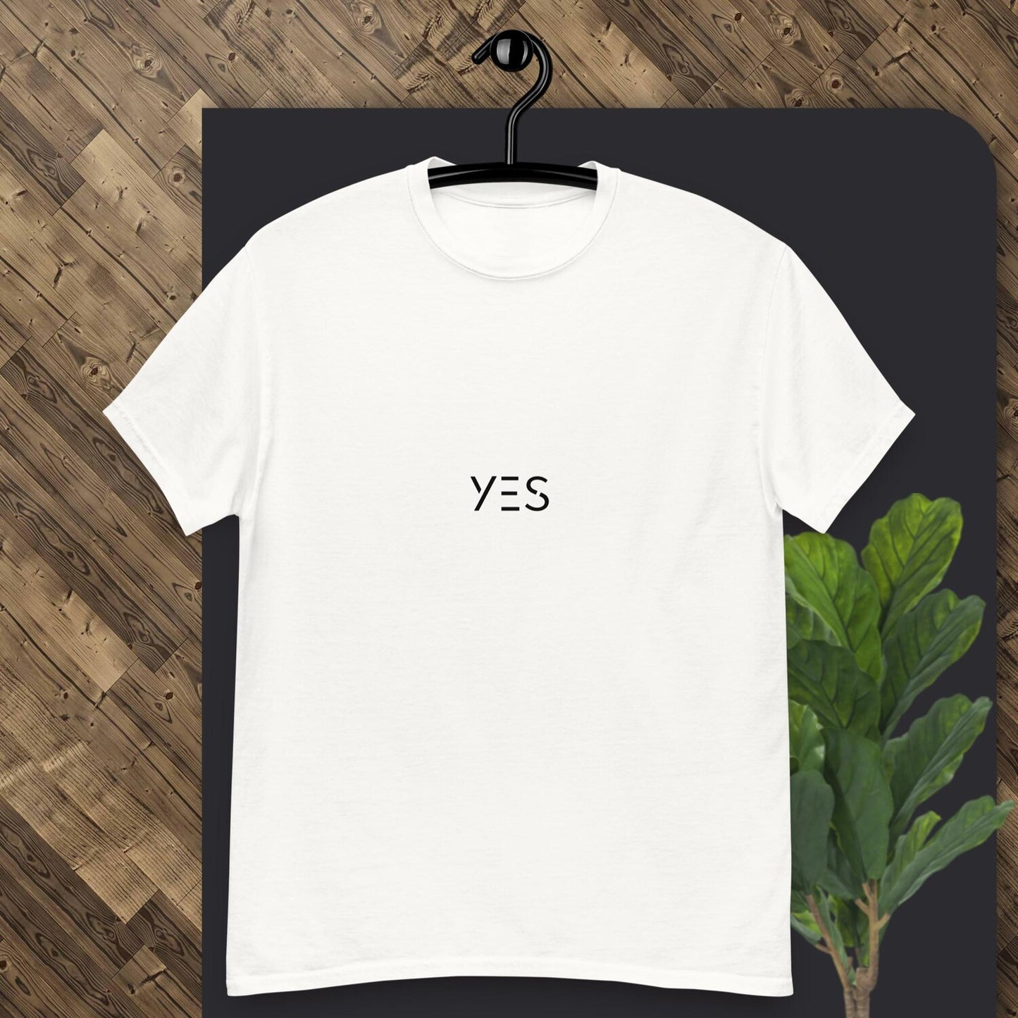 YES T-Shirt – Minimalist Graphic Tee, Positive Vibe Streetwear, Unisex Motivational Shirt