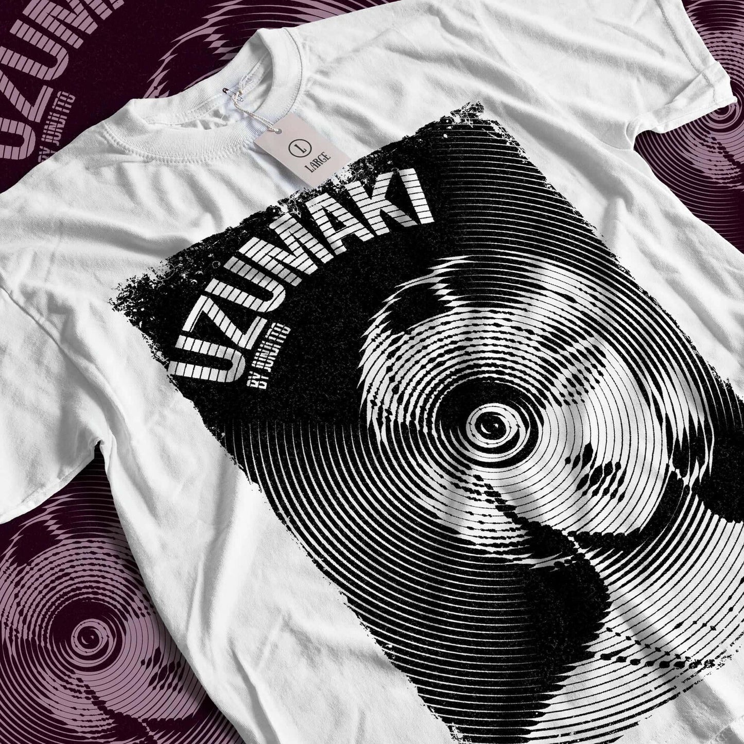 Uzumaki Horror Anime Graphic Tee: Vintage Style Unisex T-Shirt