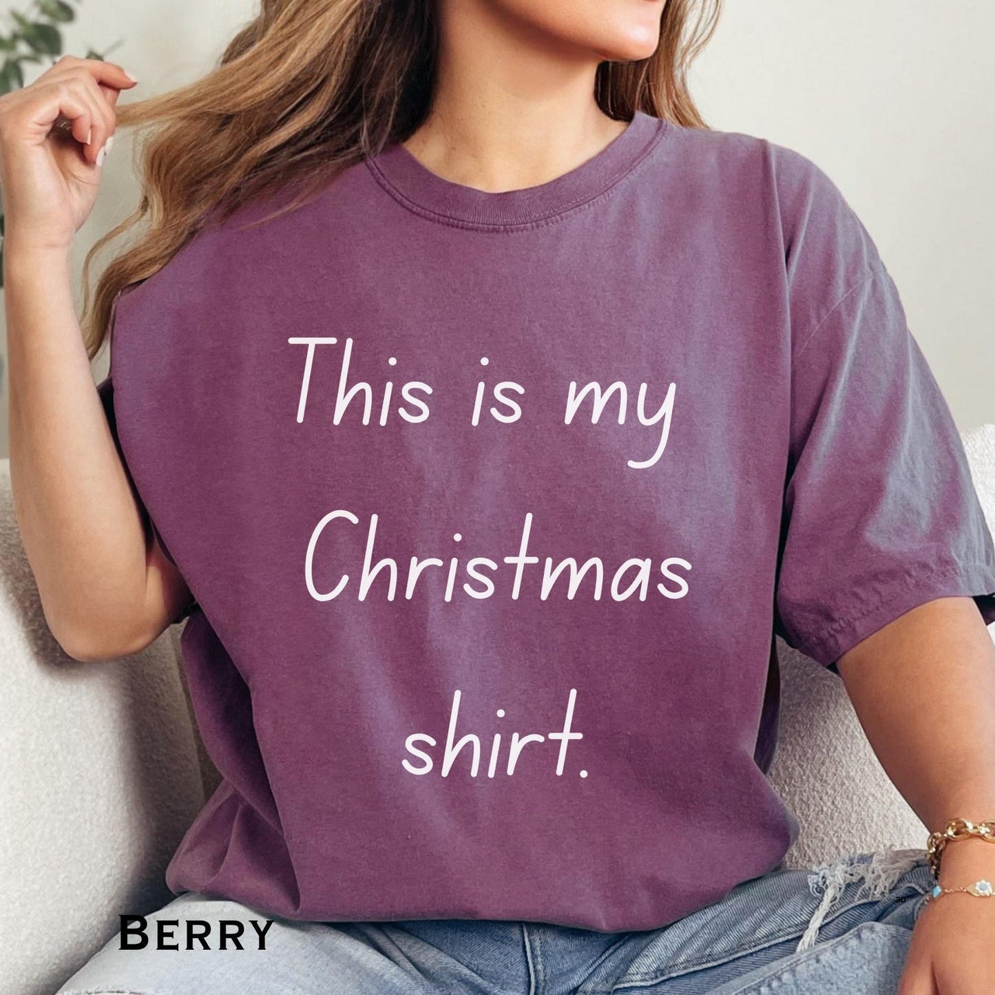 This is My Christmas Shirt For Men and Women, Christmas Holiday Tee, Unisex Christmas Outfit, Christmas 2025 Tshirt, Minimalist T-shirt