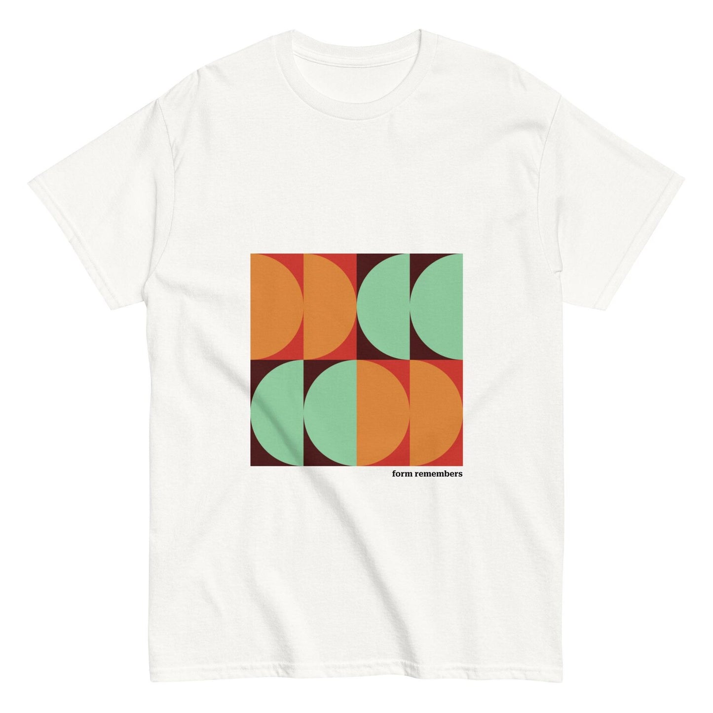 Form Remembers – Minimal Abstract Geometric Art T-Shirt Unisex