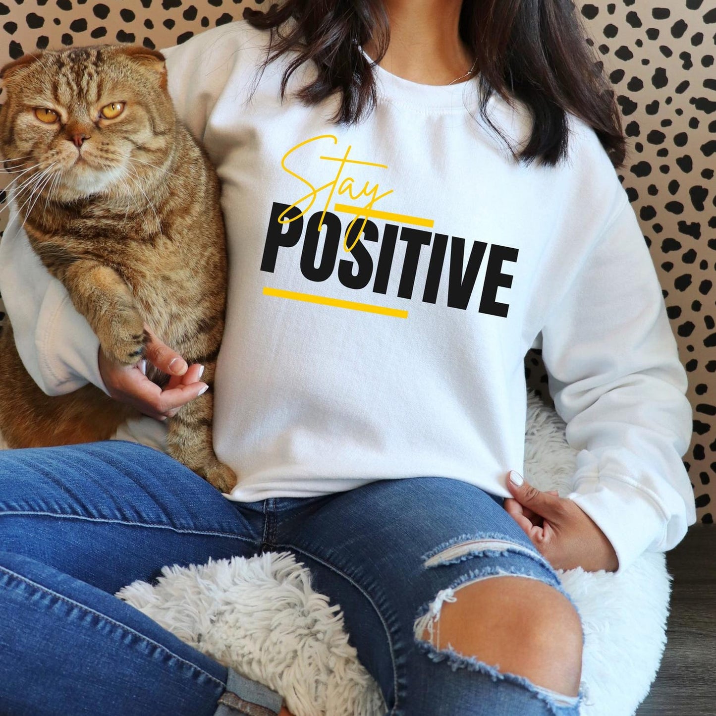 Stay Positive Unisex Jersey T-Shirt, Inspirational Tee for Daily Motivation, Gift for Friends, Self-Care Apparel, Casual Wear
