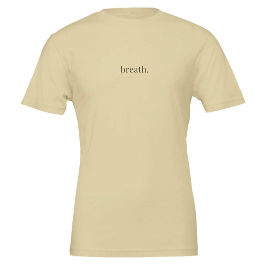 Breathe Shirt: Minimalist Unisex Tee - Mindful Gift