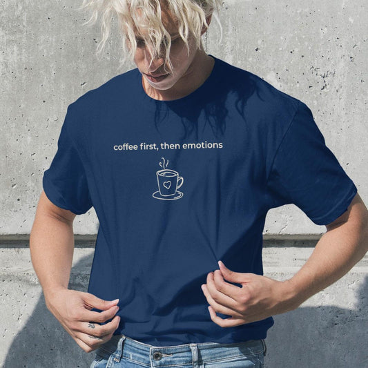 Strong Coffee Oversized T-Shirt - Minimalist Aesthetic Boxy Tee, Cozy Lifestyle Shirt for Coffee Lovers