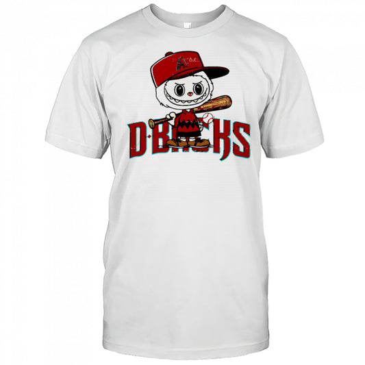 Labubu Charlie Brown Arizona Diamondbacks shirt