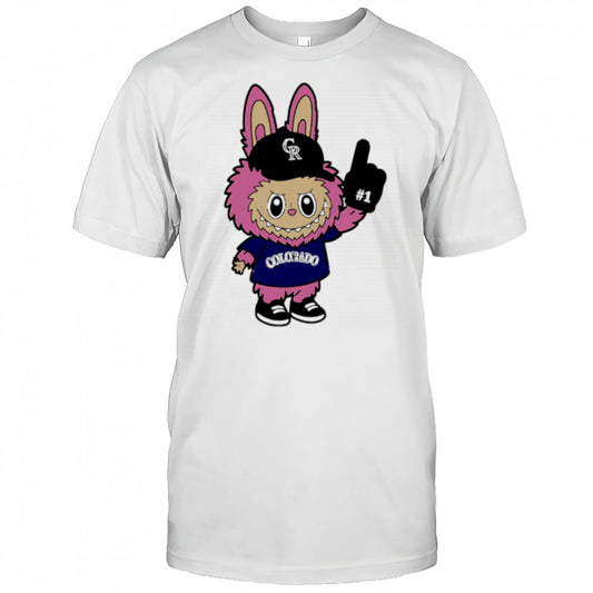 Pink Labubu Colorado Rockies Labubu MLB Baseball shirt