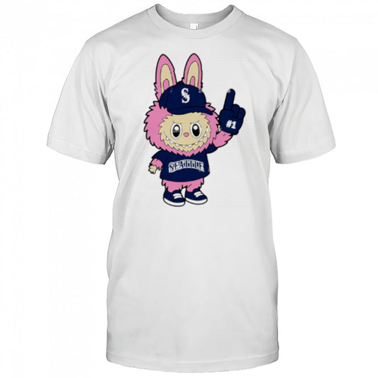 Pink Labubu Seattle Mariners Labubu MLB Baseball shirt