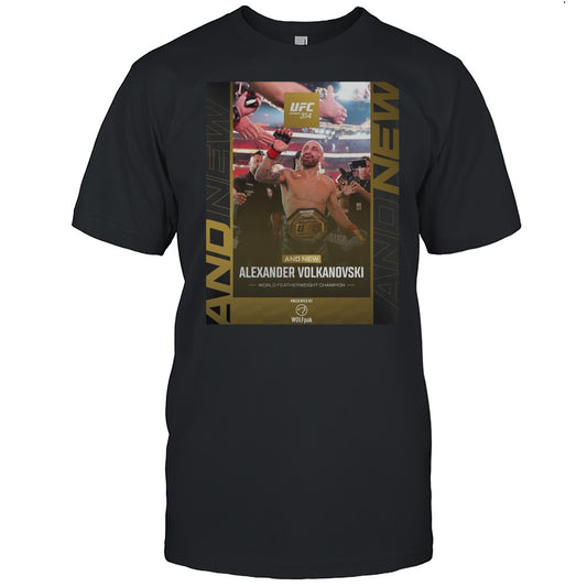 Poster UFC 314 And New Alexander Volkanovski World Featherweight Champion 2025 T shirt