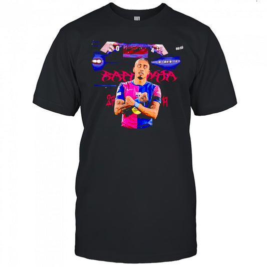 Raphinha FC Barcelona graphic retro shirt