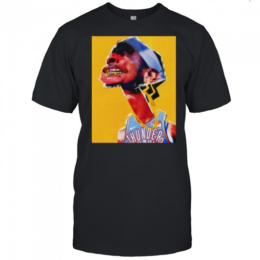 Shai Gilgeous Alexander grillz Oklahoma City Thunder Basketball art shirt