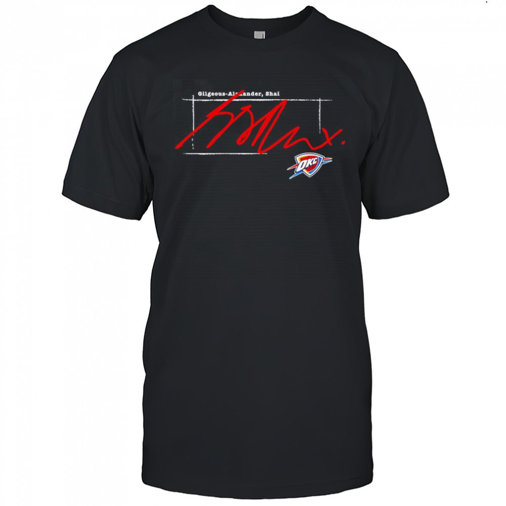 Shai Gilgeous Alexander Oklahoma City Thunder signature shirt