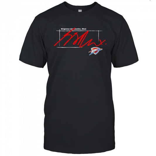 Shai Gilgeous Alexander Oklahoma City Thunder signature shirt