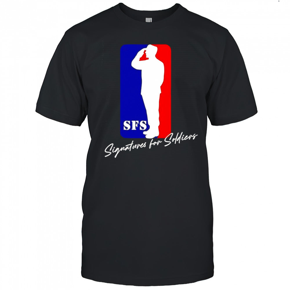 Signatures For Soldiers Baseline Logo T Shirt