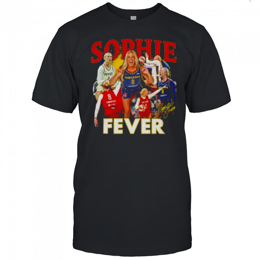 Sophie Cunningham Indiana Fever WNBA All Star collage signature shirt