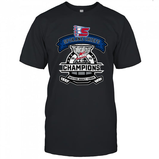 Spokane Chiefs 2025 Western Hockey League National Champions T Shirt