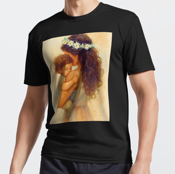 Security – A mother’s heart speaks without words Active T-Shirt by M-Masterpieces