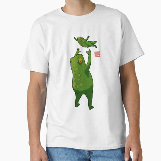 Frog and her Sprog Playing Mother's Day Classic T-Shirt for Sale by DingHuArt