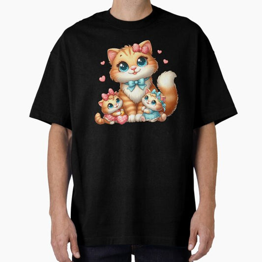 Cute Mother’s day - Cats! Oversized T-Shirt for Sale by fribabywonder
