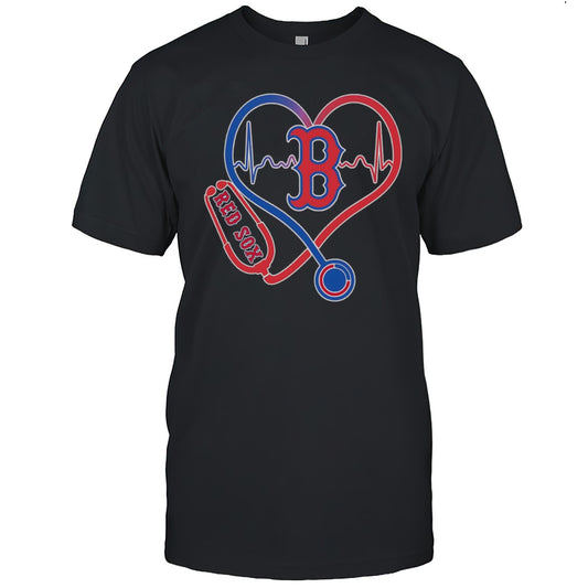 Stethoscope Heartbeat Boston Red Sox Shirt